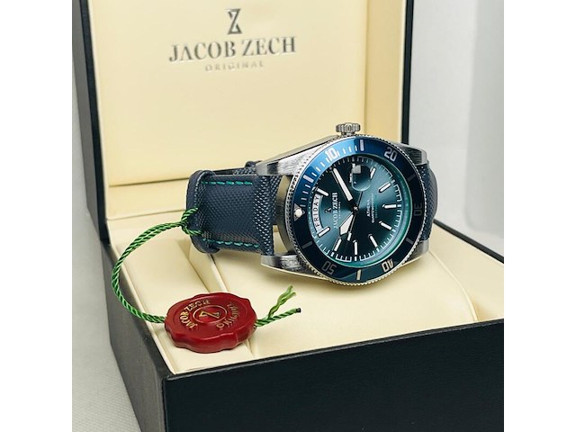 Herenhorloge jacob zech athena - seiko uurwerk - afbeelding 11 van  13