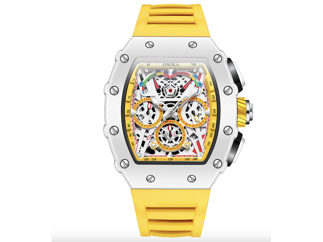 Herenhorloge, onola, rm, geel, 2025 - afbeelding 1 van  2