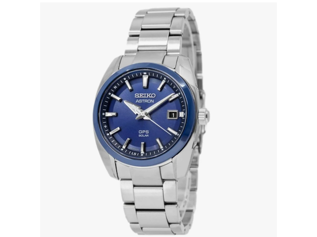 Herenhorloge seiko, ssj003j1 astron gps solar 39mm, zwart/zilverkleurig - afbeelding 1 van  4