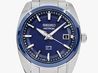 Herenhorloge seiko, ssj003j1 astron gps solar 39mm, zwart/zilverkleurig - afbeelding 2 van  4