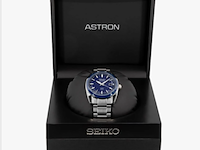 Herenhorloge seiko, ssj003j1 astron gps solar 39mm, zwart/zilverkleurig - afbeelding 3 van  4