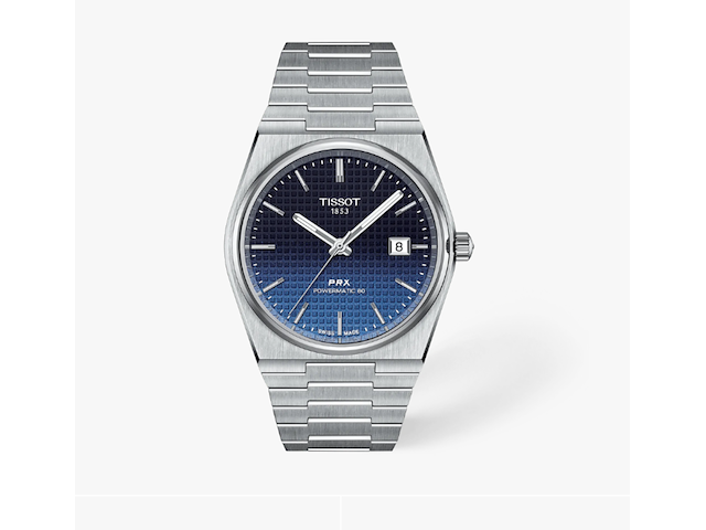 Herenhorloge tissot, prx powermatic 80 t137.407.11.051.01 40mm, wijzer blauw/kast zilver - afbeelding 1 van  1