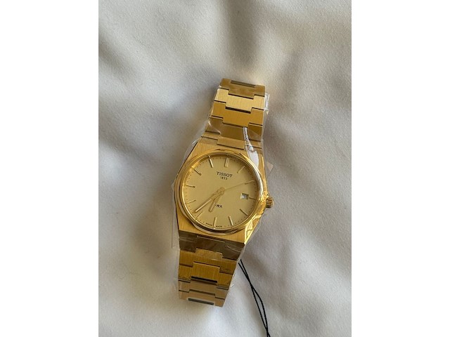 Herenhorloge, tissot, prx t137.410.33.021.00, goudkleurig, 2020+ - afbeelding 2 van  5