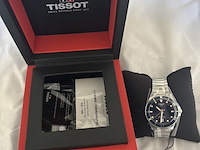 Herenhorloge, tissot, seastar, t120.410.11.041.00, stalen band, donkerblauwe kast, 2020+
