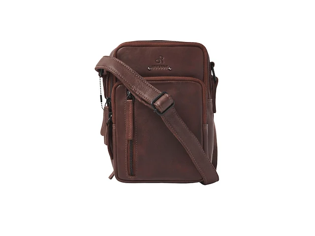 Herenschoudertas dr amsterdam, brown - afbeelding 1 van  6