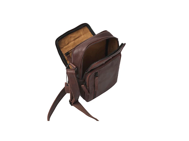 Herenschoudertas dr amsterdam, brown - afbeelding 3 van  6