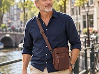 Herenschoudertas dr amsterdam, brown - afbeelding 5 van  6