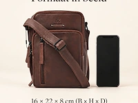 Herenschoudertas dr amsterdam, brown - afbeelding 6 van  6