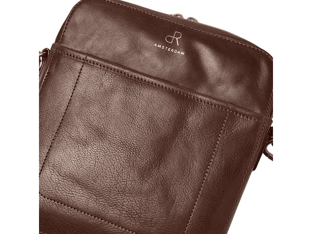 Herenschoudertas dr amsterdam, brown - afbeelding 6 van  8