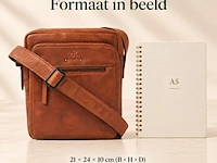 Herenschoudertas dr amsterdam, camel - afbeelding 6 van  6