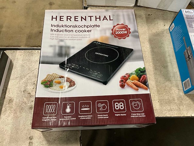 Herenthal ht.eip1400 220v inductie kookplaat - afbeelding 1 van  5