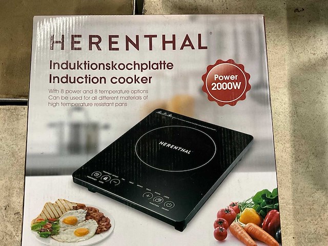 Herenthal ht.eip1400 220v inductie kookplaat - afbeelding 2 van  5