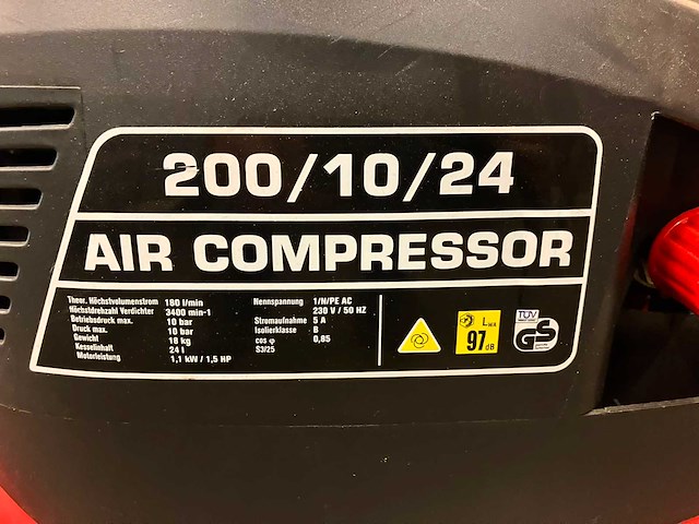 Herkules - 200/10/24 - hogedrukcompressor - afbeelding 2 van  3