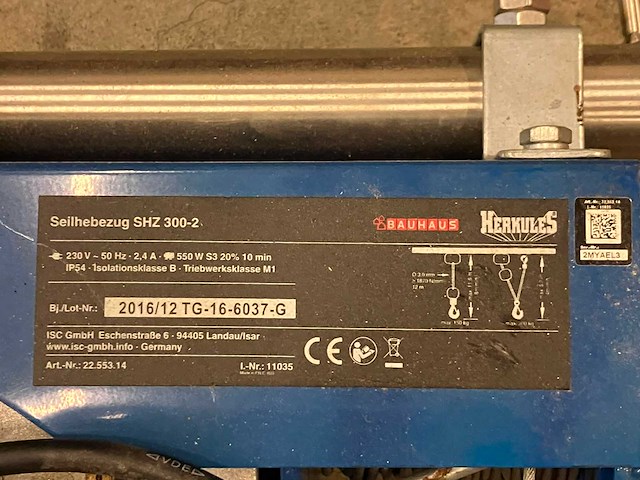 Herkules - shz - 300-2 - kabellier - afbeelding 3 van  4
