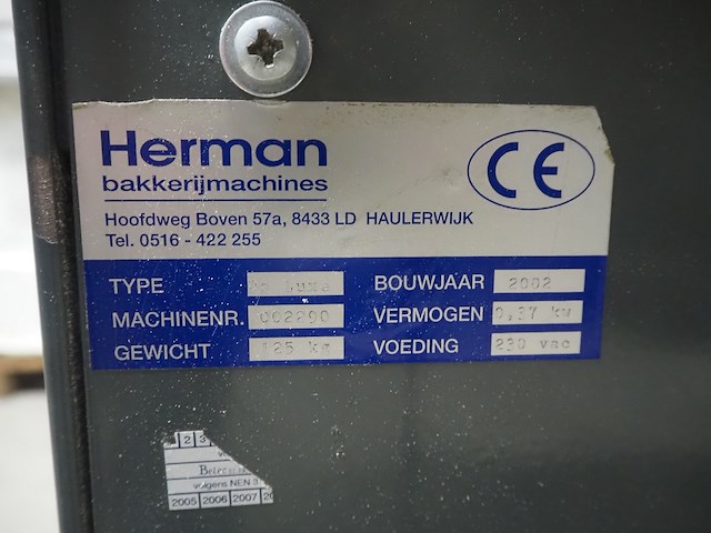 Herman bakkerijmachines - afbeelding 8 van  8