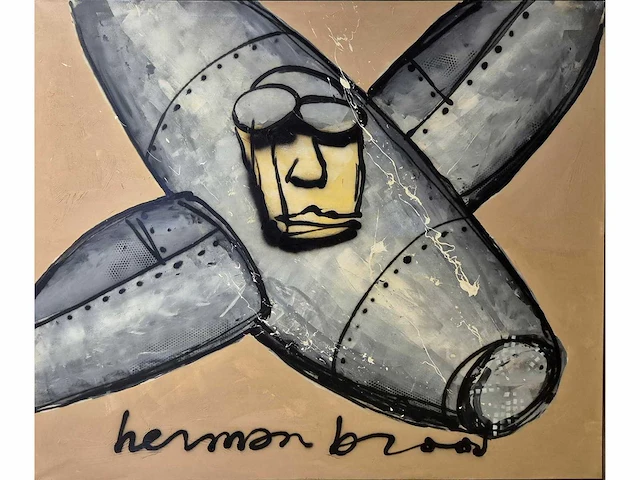 Herman brood - acryl op doek - 150 x 180 - afbeelding 1 van  4