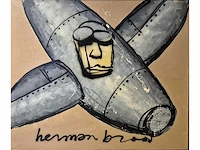Herman brood - acryl op doek - 150 x 180