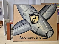 Herman brood - acryl op doek - 150 x 180 - afbeelding 2 van  4