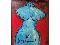 Herman brood - acryl op doek - 183 x 150