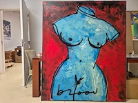 Herman brood - acryl op doek - 183 x 150 - afbeelding 3 van  4