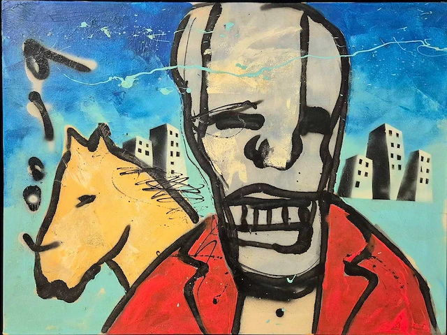 Herman brood - acryl op doek - 65 x 85 - afbeelding 1 van  4