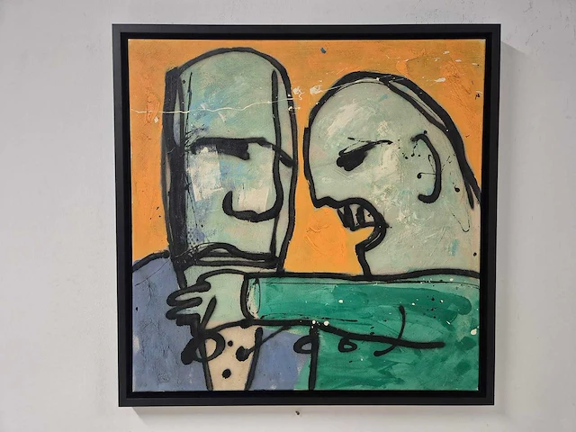 Herman brood - acryl op doek - 78 x 80 - afbeelding 1 van  4