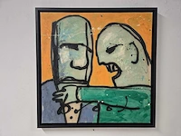 Herman brood - acryl op doek - 78 x 80