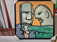 Herman brood - acryl op doek - 78 x 80 - afbeelding 2 van  4