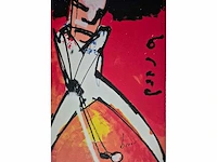 Herman brood - zeefdruk - 100 x 70