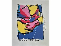 Herman brood - zeefdruk - 60 x 50