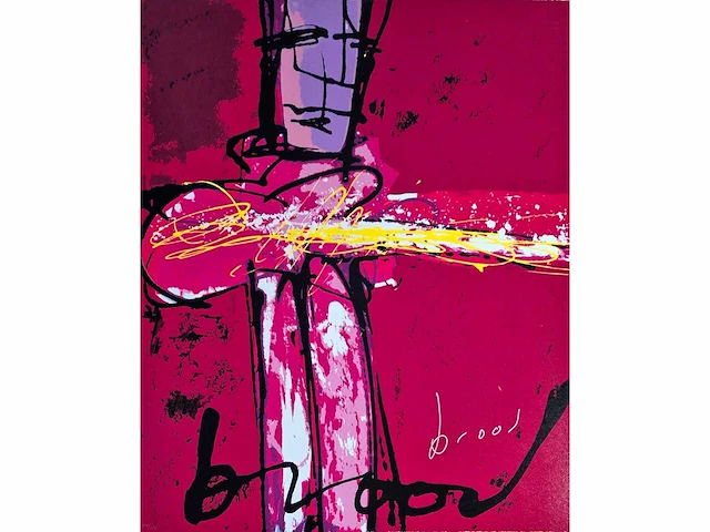 Herman brood - zeefdruk - 90 x 74 - afbeelding 1 van  3