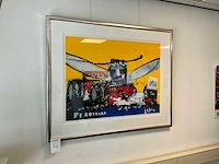 Herman brood f1 50 years senna ingelijste zeefdruk