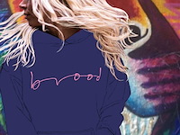 Herman brood gesigneerde hoodie - maat l - afbeelding 4 van  5