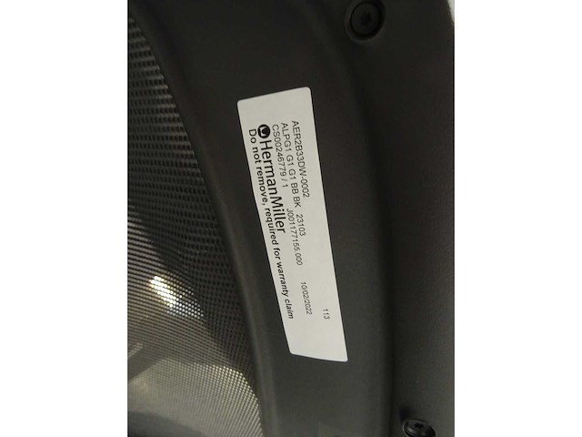 Herman miller - aeron - bureaustoel - afbeelding 2 van  3