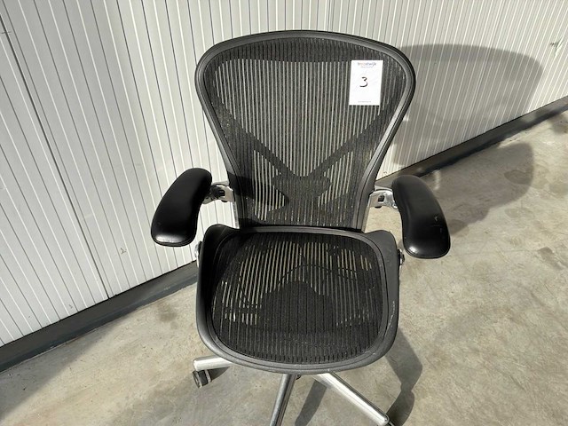 Herman miller aeron - b - desk chair - afbeelding 3 van  6