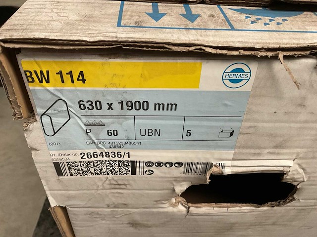 Hermes bw114 schuurpapier t.b.v. bandschuurmachine - afbeelding 2 van  3