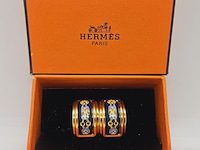 Hermes goldplated oorbellen - inc. doos