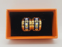 Hermes goldplated oorbellen - inc. doos - afbeelding 2 van  7