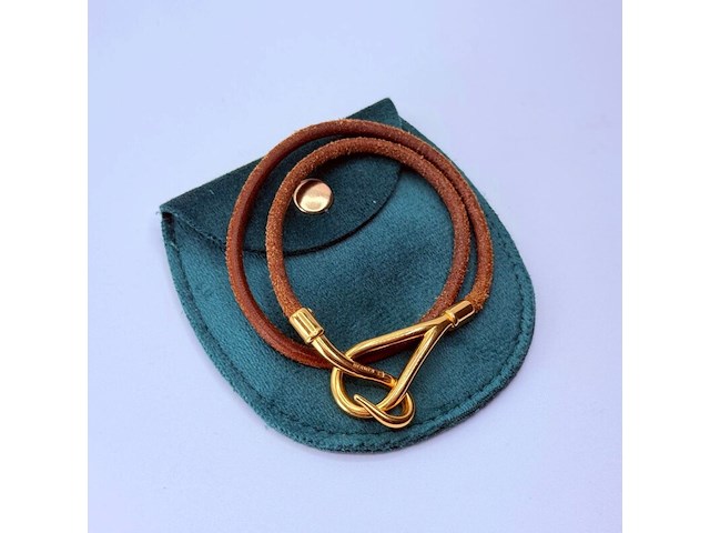 Hermes jumbo armband - goldplated - afbeelding 1 van  7