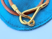 Hermes jumbo armband - goldplated - afbeelding 2 van  7