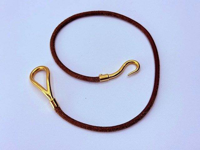 Hermes jumbo armband - goldplated - afbeelding 3 van  7