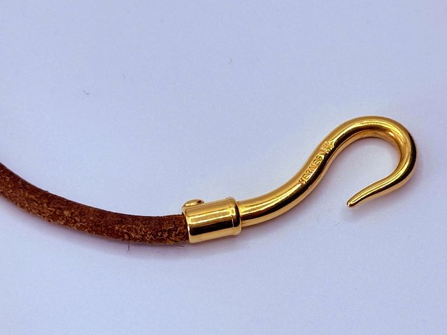Hermes jumbo armband - goldplated - afbeelding 5 van  7