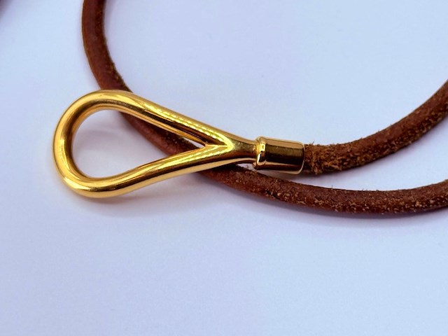 Hermes jumbo armband - goldplated - afbeelding 7 van  7
