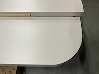 Hermosa ronde japandi tv meubel matte beige 240cm h28cm - afbeelding 2 van  2