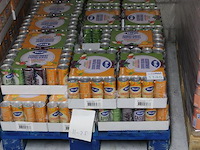 Hero frisdank mix waaronder sinaasappel, appel en cassis 288 blikken met tht 11-2025. bod is inclusief 43,2... - afbeelding 2 van  2