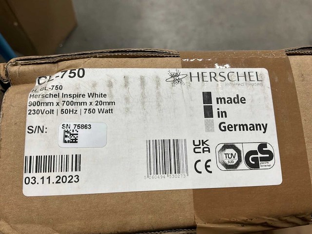 Herschel cl-750 infraroodpaneel - afbeelding 2 van  3