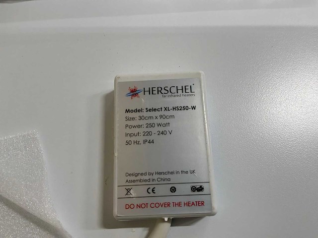 Herschel xl-hs250-w infraroodpaneel - afbeelding 5 van  10
