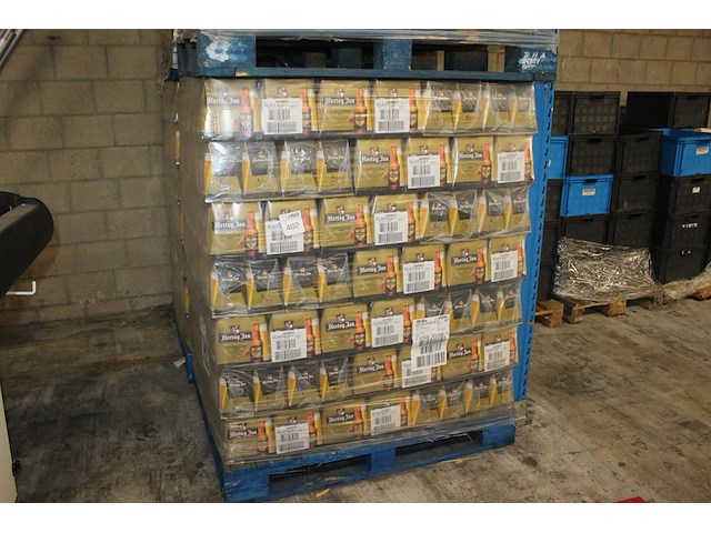Hertog jan bier op pallet. 364 sixpacks 25 cl. totaal 2184 flessen. tht 2-2025. - afbeelding 1 van  3