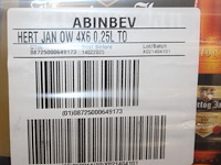 Hertog jan bier op pallet. 364 sixpacks 25 cl. totaal 2184 flessen. tht 2-2025. - afbeelding 3 van  3