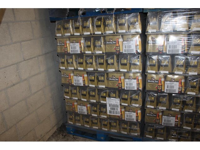 Hertog jan bier op pallet. 364 sixpacks 25 cl. totaal 2184 flessen. tht 2-2025. - afbeelding 1 van  2